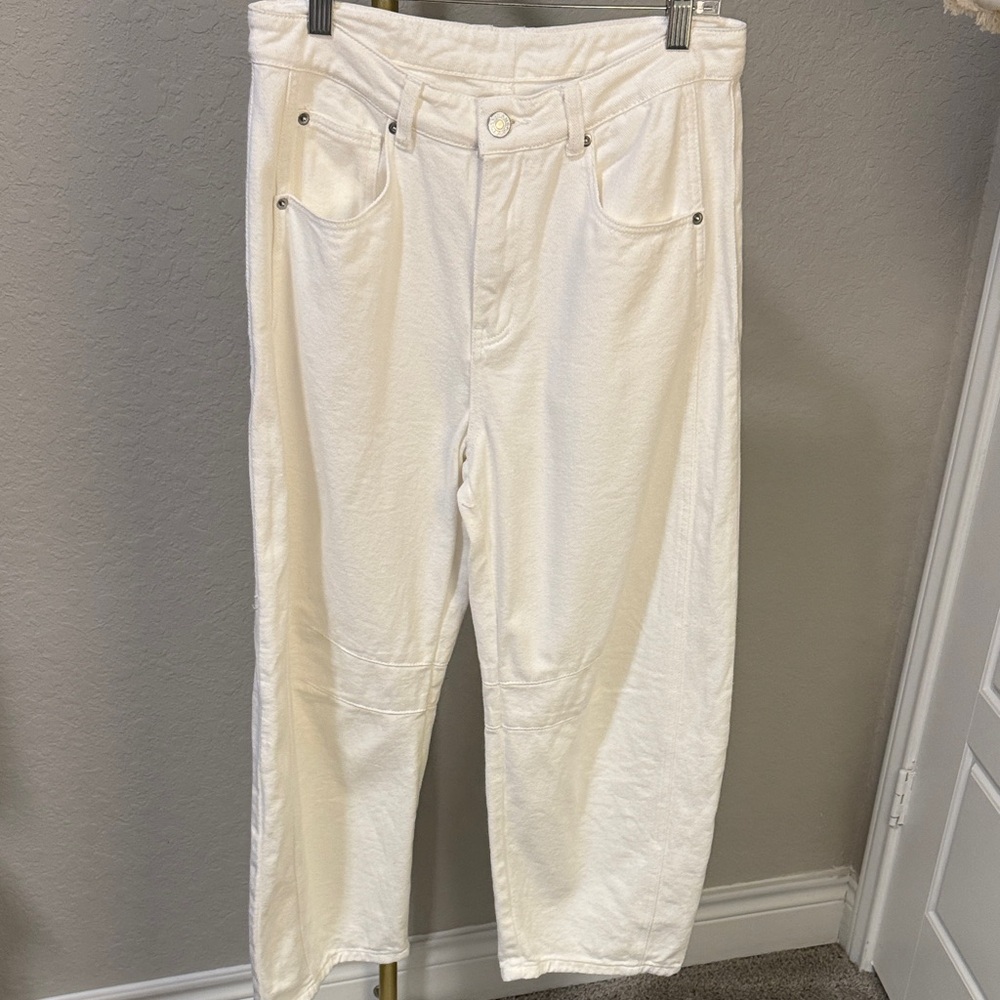 Amazon Women's Cream Flare Jeans